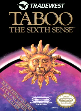 Taboo - The Sixth Sense (USA) (Rev 1) box cover front